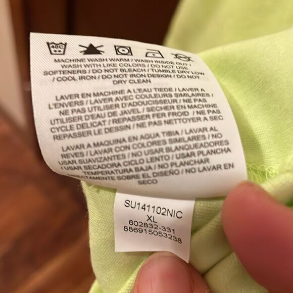 Michael Jordan Lime Green & White Tank - XL - Picture 5 of 5